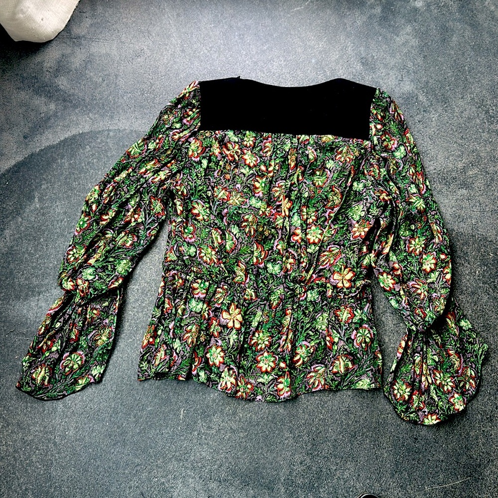 Balenciaga Paris silk chiffon blouse. Sz 38 - Picture 6 of 7